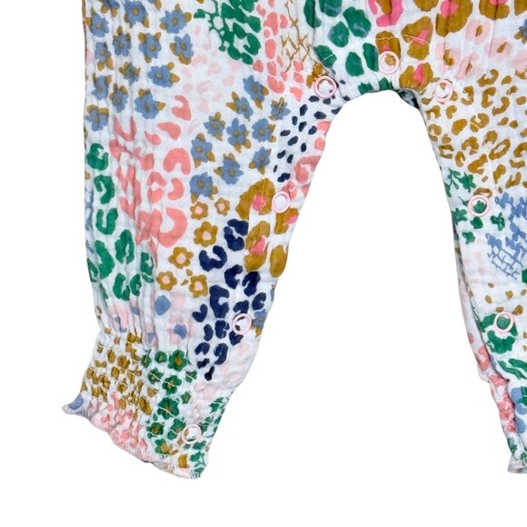 Mud Pie Baby Girls Rainbow Leopard Bodysuit - Size 3-6M - Picture 5 of 9